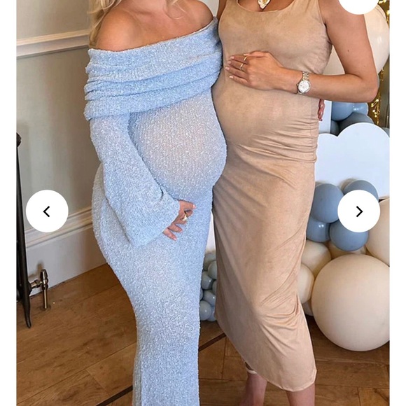 Maternity blue dress - Picture 2 of 3